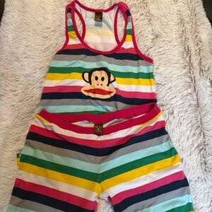 Paul Frank Colorful Striped Pajama Set